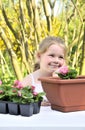 Little girl - gardening Royalty Free Stock Photo