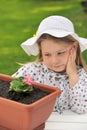 Little girl - gardening Royalty Free Stock Photo