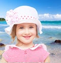 The little girl in the hat Royalty Free Stock Photo