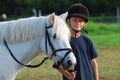 Little girl and her pony Royalty Free Stock Photo