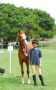 Little girl and her pony Royalty Free Stock Photo