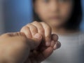 Little Girl Holding Mothers Hand Royalty Free Stock Photo