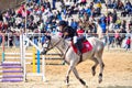 Little girl horseback rider Royalty Free Stock Photo