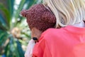 Little girl hugging her teddy Royalty Free Stock Photo