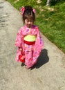 Little Girl inPink Kimono