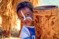 Little girl on Isle of Pines, New Caledonia