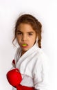 Mouth guard karate Royalty Free Stock Photo