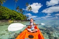 Little girl in kayak Royalty Free Stock Photo