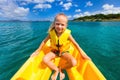 Little girl in kayak