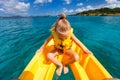 Little girl in kayak Royalty Free Stock Photo