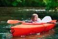 Little girl in a kayak Royalty Free Stock Photo