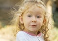 Little girl with kinky hair