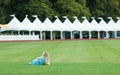 Little Girl on Grass Waiting