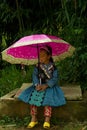 Little girl during Love Market festival in Vietnam Royalty Free Stock Photo