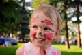 Little girl make-up squirrel