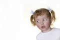 Little Girl Making Faces 11 Royalty Free Stock Photo