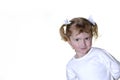 Little Girl Making Faces Royalty Free Stock Photo