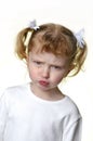 Little Girl Making Faces 3 Royalty Free Stock Photo