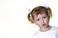 Little Girl Making Faces 9 Royalty Free Stock Photo