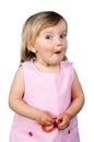 Little girl making funny face Royalty Free Stock Photo