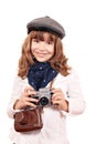Little girl photographer portrait Royalty Free Stock Photo