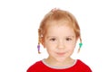 Little girl with pigtail Royalty Free Stock Photo