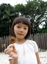 Little girl on playground Royalty Free Stock Photo