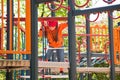 Little girl in playground Royalty Free Stock Photo