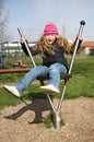 Little girl on playground