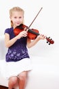 Little girl playing violin Royalty Free Stock Photo