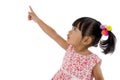 Little girl pointing at something Royalty Free Stock Photo
