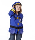 Little Girl in Police Costume