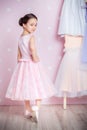 Little girl in princess dress