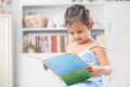 Little girl reading book Royalty Free Stock Photo