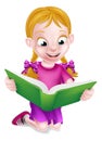 Little Girl Reading Royalty Free Stock Photo