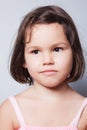 Little girl resting on the couch Royalty Free Stock Photo