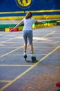 Girl on rollers Royalty Free Stock Photo