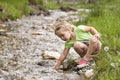 Little girl at the river