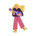 Little Girl in Rock Band Playing Ukulele Musical Instrument Vector Illustration Royalty Free Stock Photo