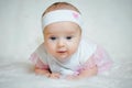 Little girl in rose. Royalty Free Stock Photo