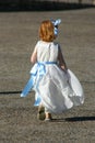 Little girl run Royalty Free Stock Photo