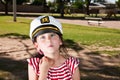 Little Girl in Sailor Hat