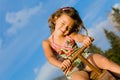 Little girl on the seesaw 3