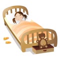 Little girl sleep Royalty Free Stock Photo