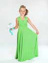 Little girl in a smart dress Royalty Free Stock Photo