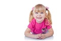 Little girl smiling Royalty Free Stock Photo