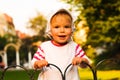 Little girl smiling portrait