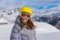 Cheerful and positive girl in ski wear