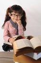 Little girl with spectacle Royalty Free Stock Photo