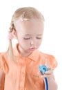 Little girl with sthetoscope Royalty Free Stock Photo